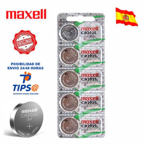 Pilas litio maxell cr2025 - pilas,