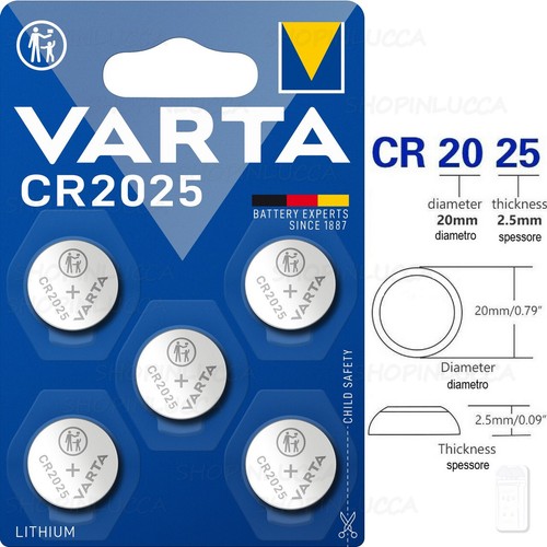 Pile cr2025 varta - cr2025, top