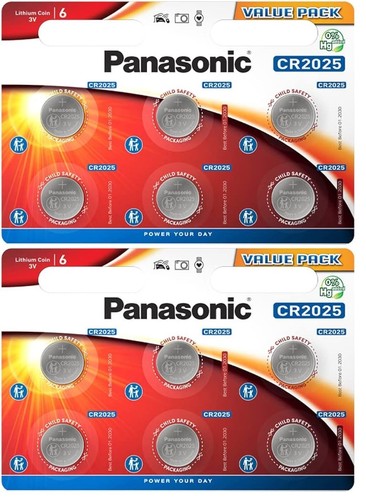 Pile cr2025 panasonic 3v - 12,