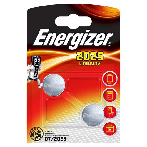 Due batterie energizer cr2025 - batterie,
